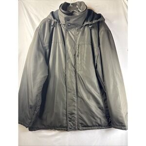 Weatherproof Men's Winter Jacket XXL Brown Insulated Hooded Heavy Coat Zip Up